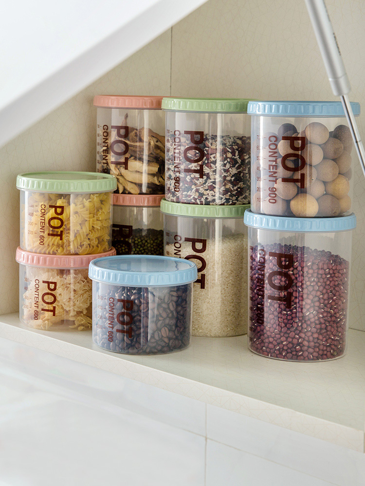 Jujiajia Plastic Anti-Insect Kitchen Snacks Sealed Jar
