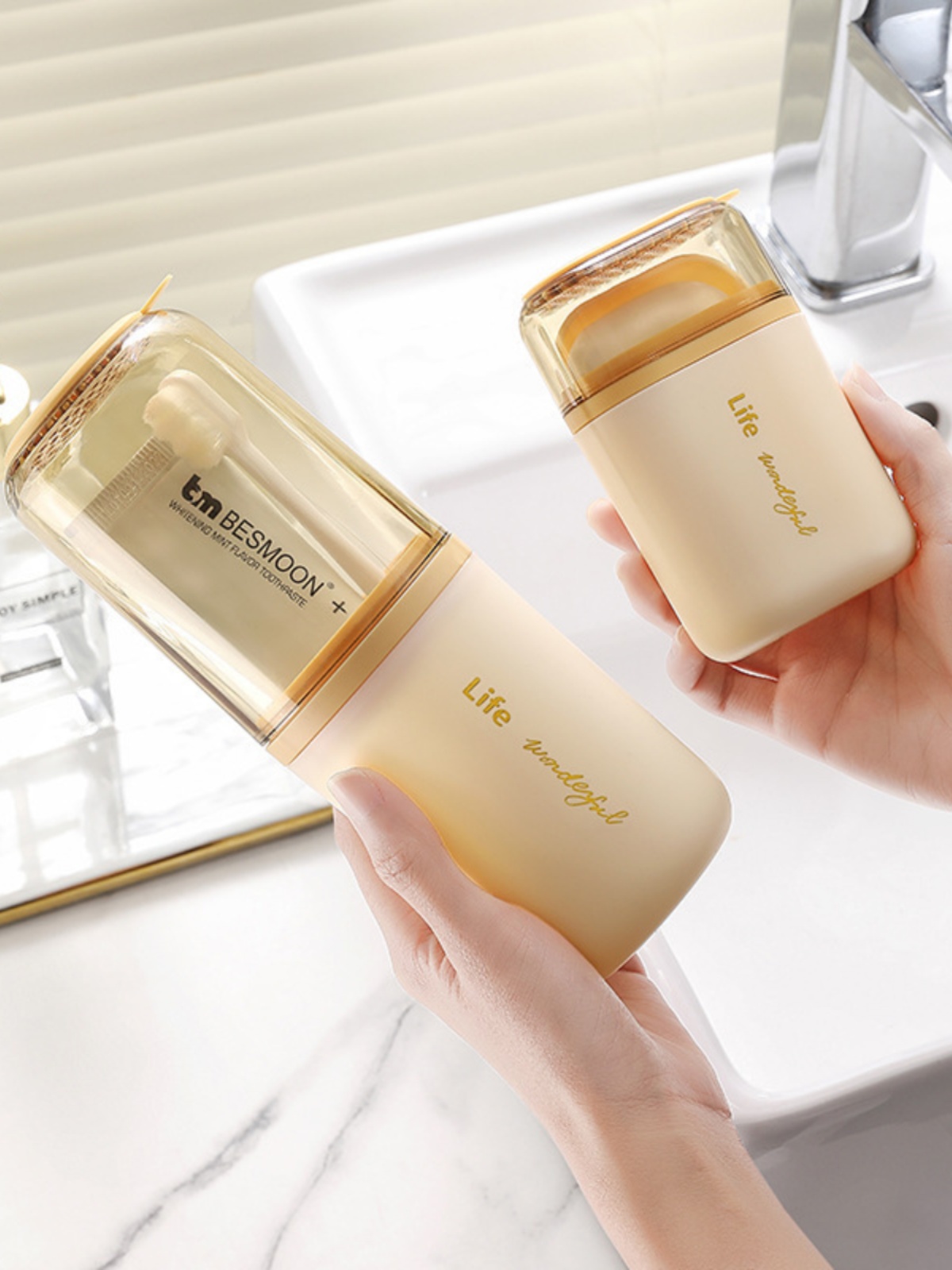 Travel Mouthwash Cup Portable Washing Set Storage Toothpaste Toothbrush Soap Box Travel Out Tooth Cup Tooth Mug