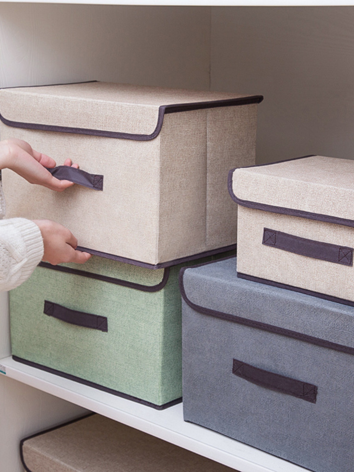 Nonwoven Fabric Storage Box Home Fabric Folding Storage Box Clothing Sorting Box for Collection Multifunctional Dustproof Storage Box