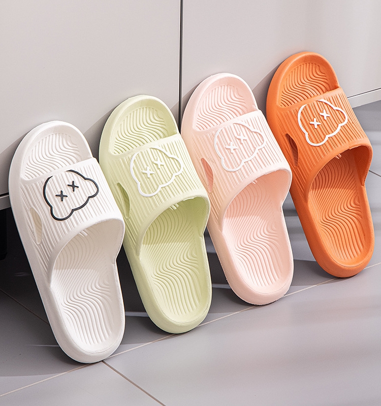 Summer Slippers Women's Drooping Home Household Minimalist Bathroom Bath Lightweight Non-Slip Indoor Slippers Men Couple
