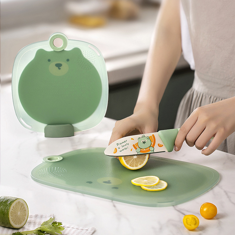 Cutting Board For Home Antibacterial and Mildewproof Cutting Board Kitchen Chopping Board Cutting Fruit Cutting Board Suit Cutting Board Panel Plastic Cutting Board