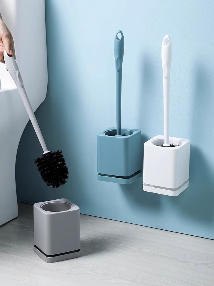 Houjia Punch-Free Toilet Long Handle Wall-Mounted Toilet Brush