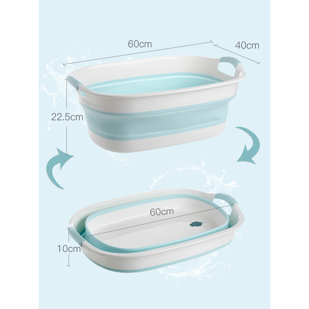 Foldable Laundry Basin Large Bason For Home 2024 Baby Children's Bath Tub Extra Thick and Durable Plastic Basin