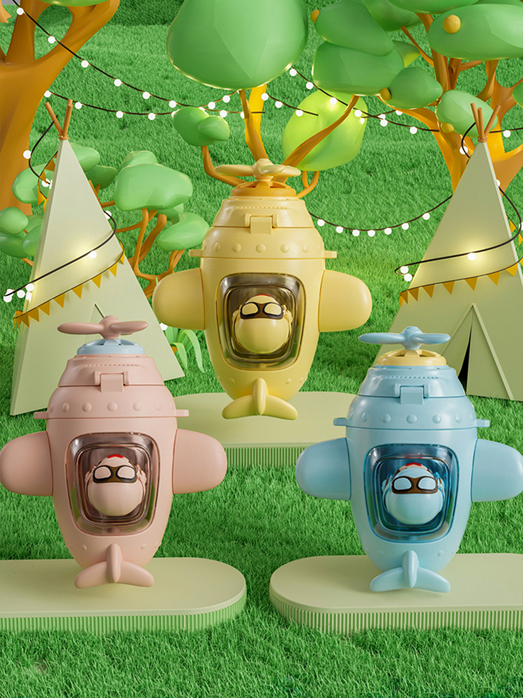 Kids Drinking Cup Straw Cup Car Water Cup Aircraft Doll Water Cup for School Summer Kids Cute Cup