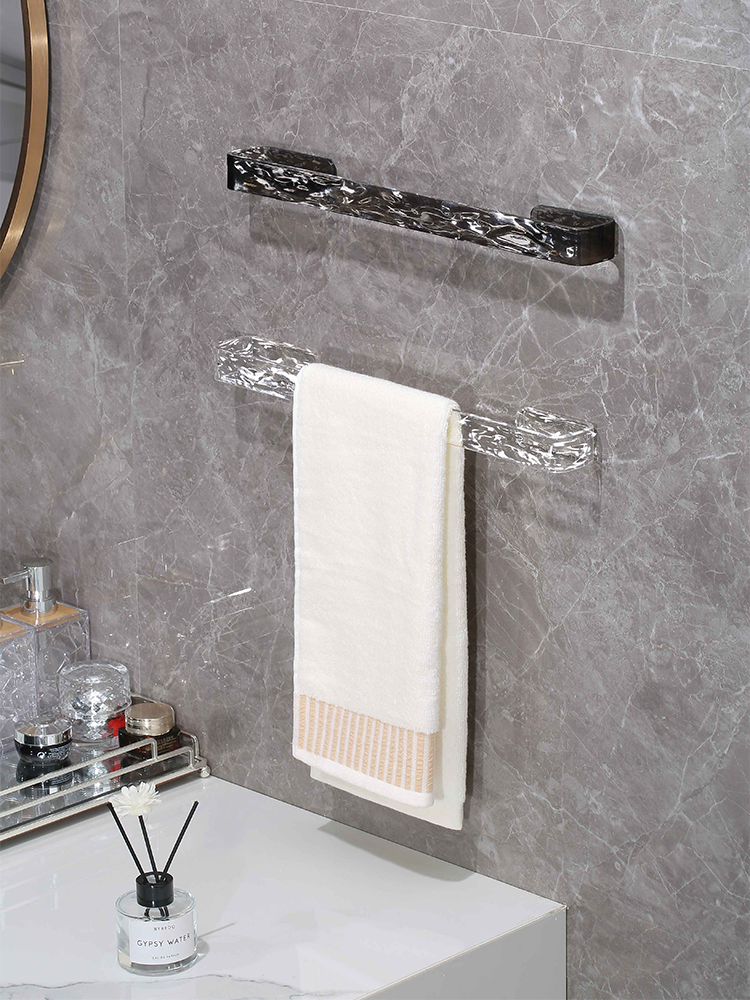 Bathroom Towel Rack Punch-Free Toilet Rack Bathroom Hanging Towel Pole Toilet Storage Rack