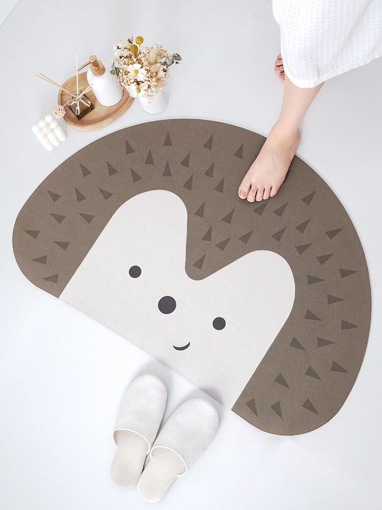 Ykmore Diatom Mud Absorbent Pad Bathroom Mats Non Slip Bathroom Step Mat Sub Bathroom Toilet Carpet Soft Rubber