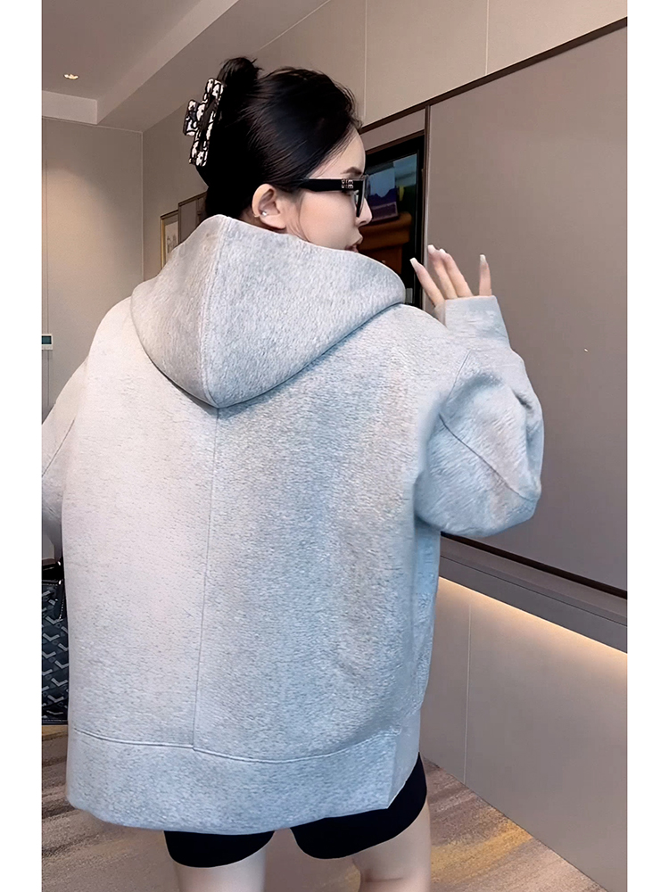 Cold Fancy Hooded Cardigan Sweater Female 2025 New Arrival Best Selling Spring & Fall Loose Korean Lazy Coat