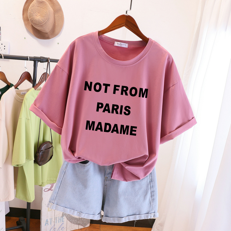 Loose Slim Looking 200 Plus Size Ladies Western Style Top T-shirt