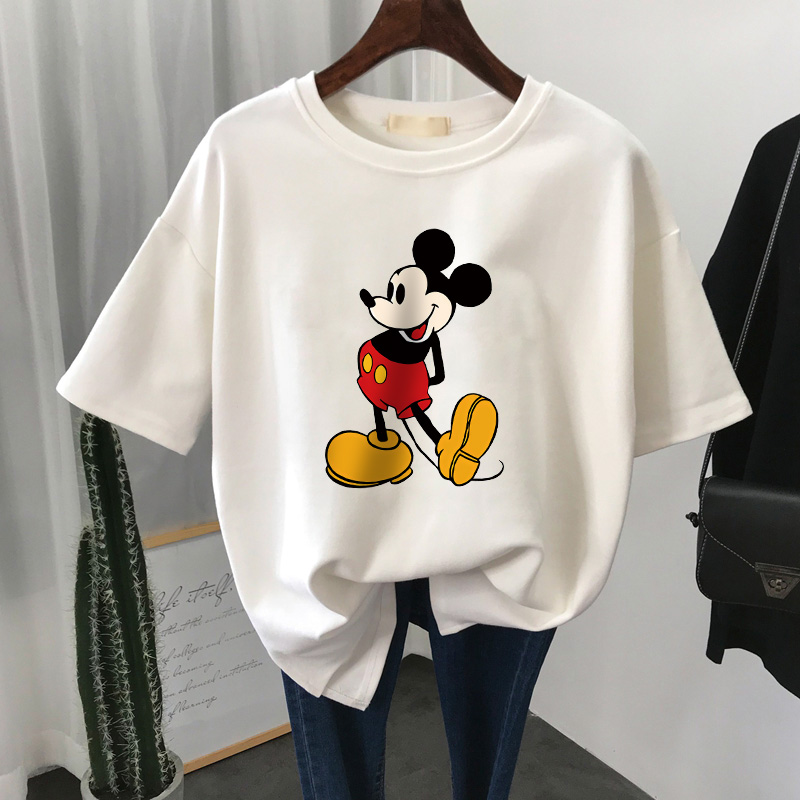 Mickey Loose Korean Style Ins plus Size Women's Clothes Short Sleeve T-shirt