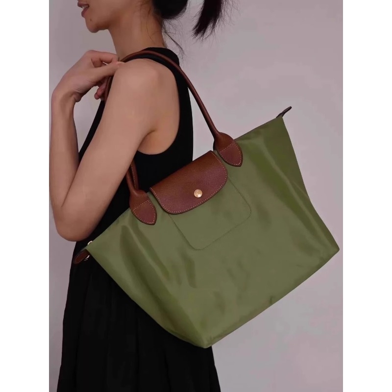 Long Bag Classic Dumpling Bag Large Long Handle Handbag Casket Environmental-Friendly Tote Bag Women's Bag Inlaid Home