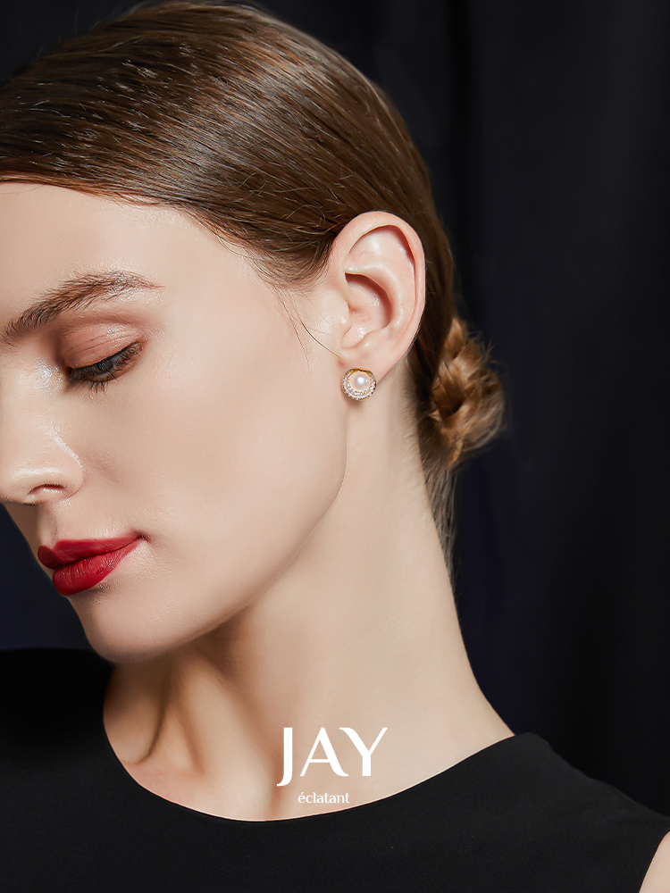 Jay Waltz Delicate Earrings Fancy Fresh Water Pearl Earrings 2024 New Arrival Personalized Earrings Female Summer