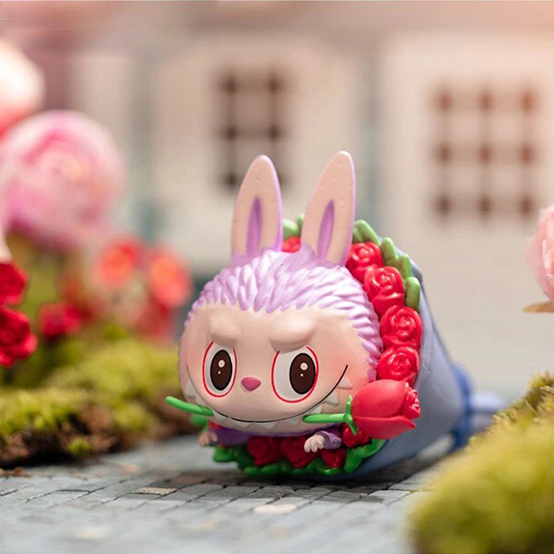 Labubu Automobiles Curtain Cloth Flowers Elf Series Blind Box PopMart Pop Mart Decoration Girls Gifts