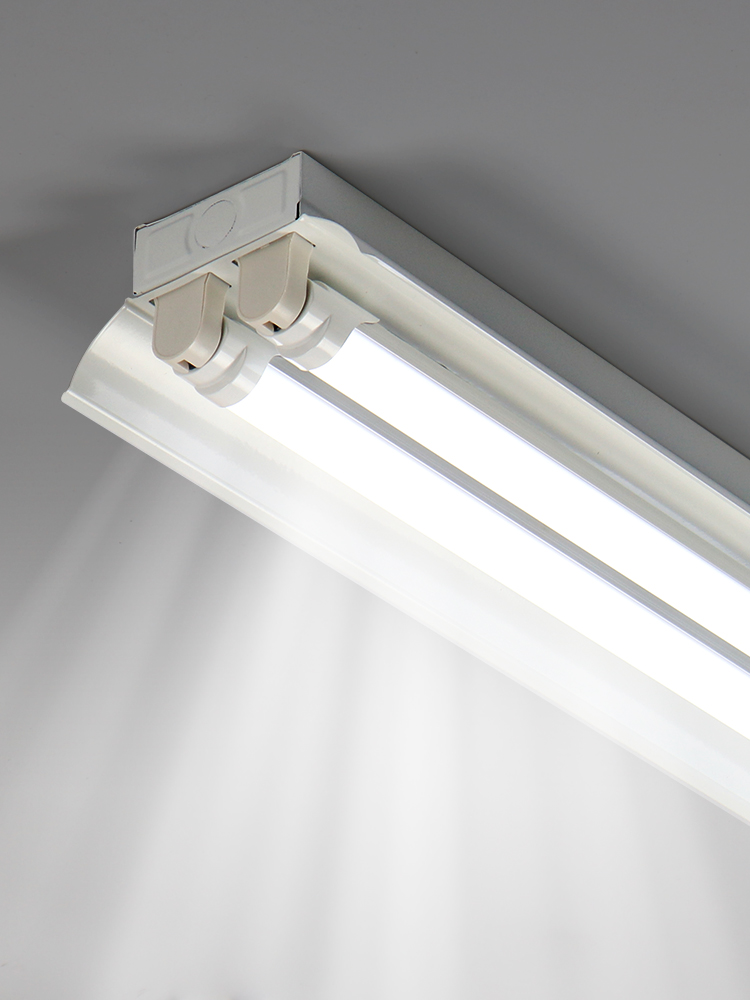 Double-Tube Led Fluorescent Lamp Highlight Factory Integrated T8 Lamp Tube 36W Old-Fashioned Flat Lid Bracket with Cover Fluorescent Full Set