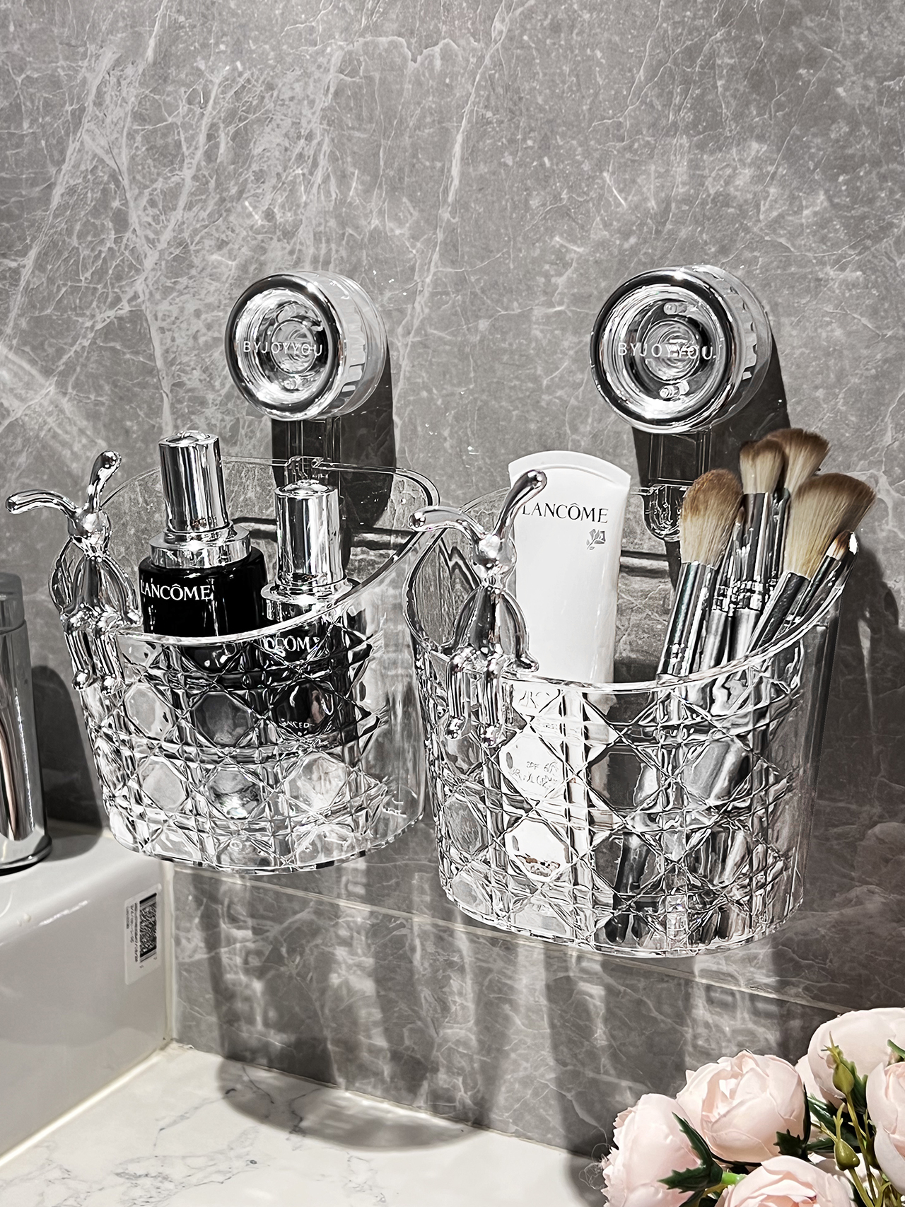 Suction Rack Waste Face Towel Storage Box Wall Hanging Wash Basin Bathroom Face Wiping Towel Face Towel Toilet Storage Basket