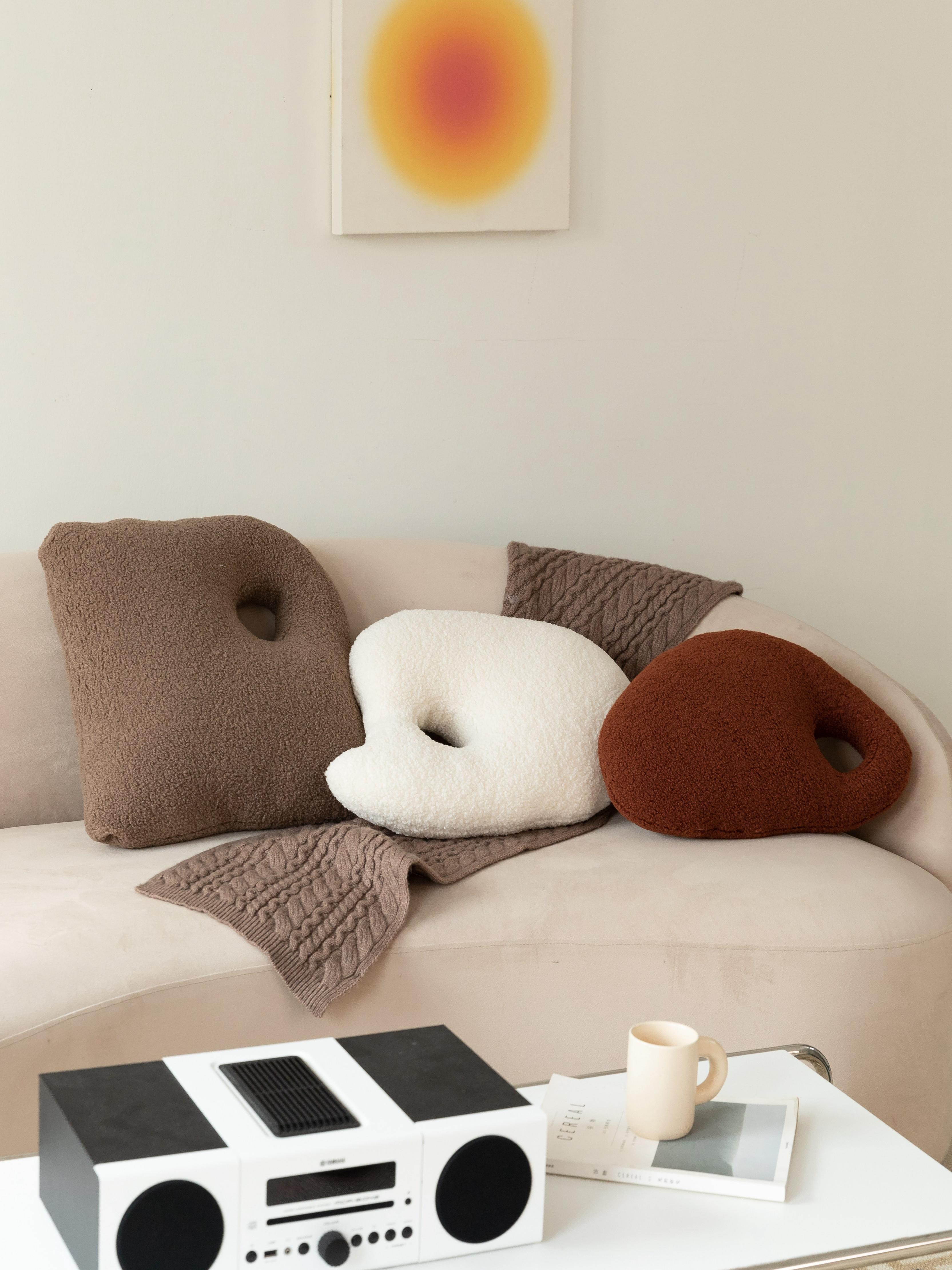 Special-Shaped Bed Pillow Student Nap Sofa Backrest Wool Plush Bay Window Decoration Decoration Modern Simple Cushion