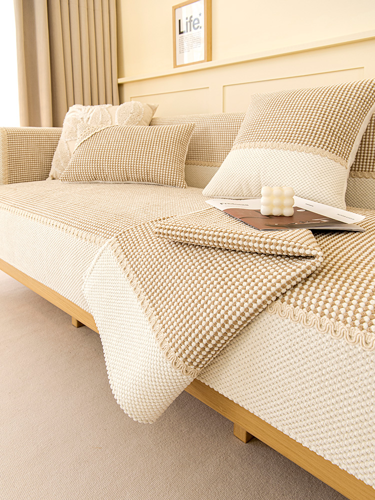 Corduroy 2025 New Arrival Sofa Cushion All Year Round Neutral Non Slip Stuffed Thickened Winter Leather Sofa Cushion Cover Towel