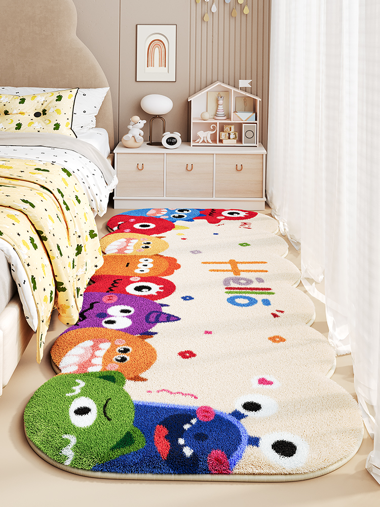 Kids Room Bedroom Cartoon Machine Washable Bedside Blanket
