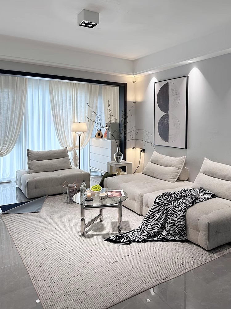 [Double-Layer Removable and Washable] 2025 New Arrival Living Room Carpet Accessible Luxury Classy Cream Wind Sofa Cover Bruloman