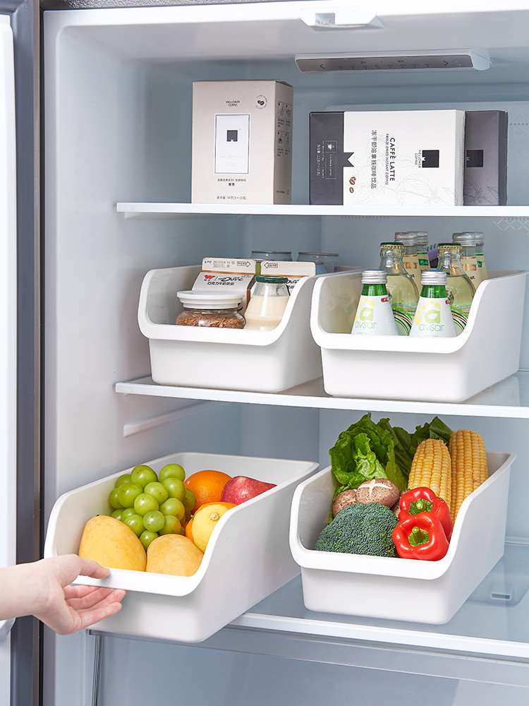 Refrigerator Storage Box Food Grade Crisper For Home Special Drawer Type for Vegetables, Fruits and Eggs Kitchen Finishing Handy Gadget