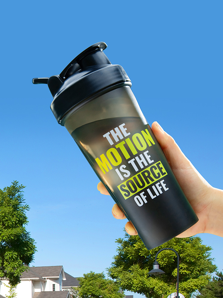 Sports Cup Men's Large Capacity Portable Plastic Cup Students Summer Creative Trendy Fitness Minimalist Cup Children