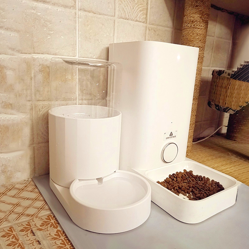 Automatic Pet Feeder Anti-Tumble Loop Cat Water Fountain