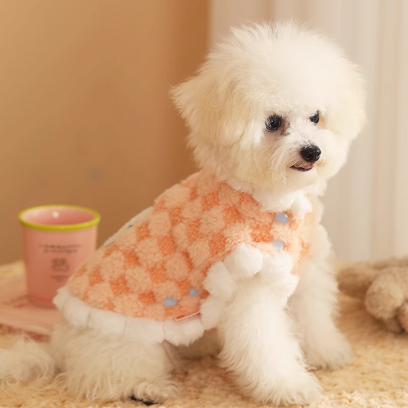 Dog Clothes Autumn and Winter Puppy Small Size Dogs Heattech Velvet Vest Teddy Bichon Winter Pet Clothes Winter Clothes