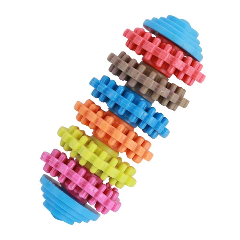 Big Sale Pet Toy Dog Bell Food Dropping Ball Bite-Resistant Molar Rubber TRP Tooth Cleaning Young Small Size Dogs Teddy Ball