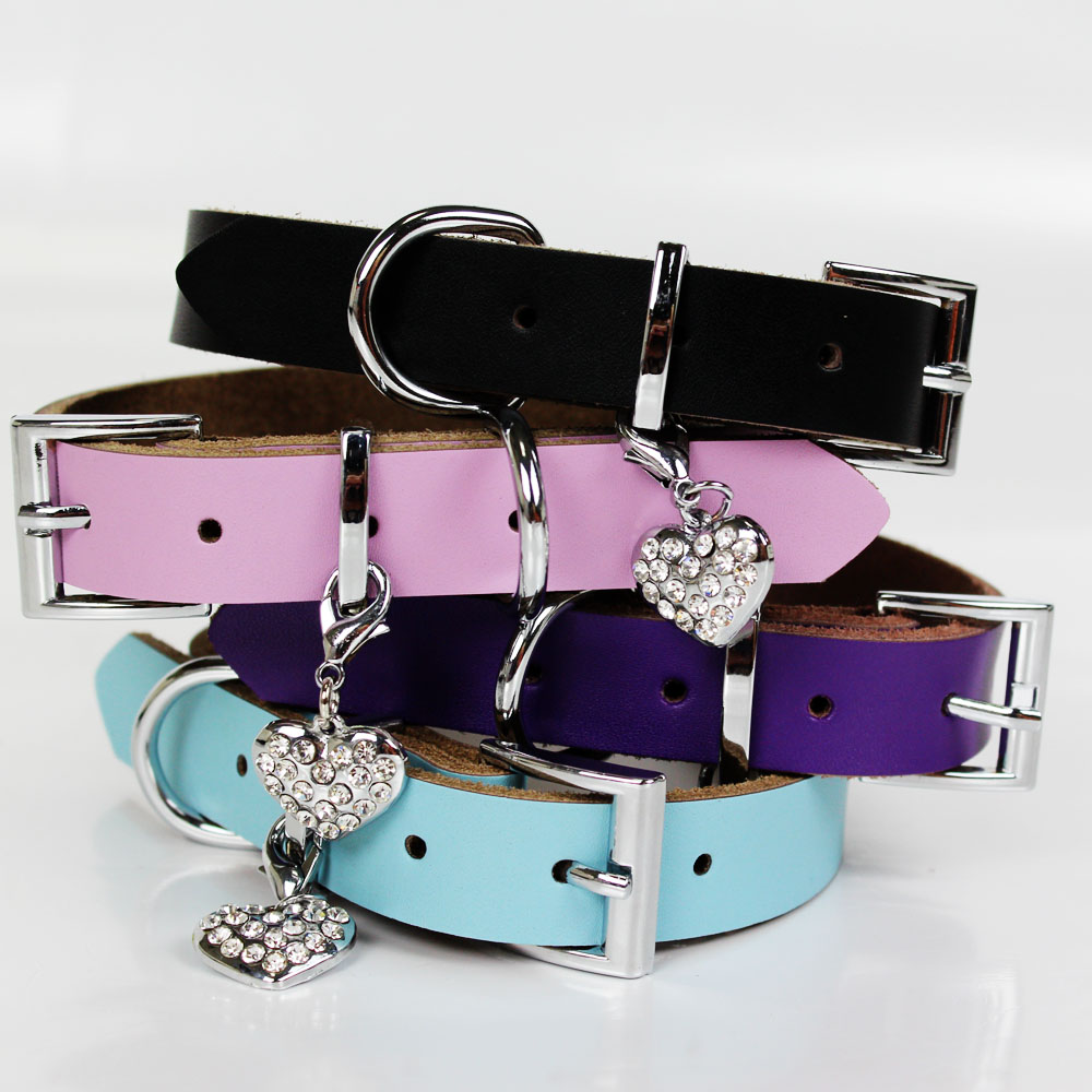 Big Sale Pet Cow Leather Collar Dog Collar First Layer Cowhide Flexi Companion Traction Bandana Soft Supplies