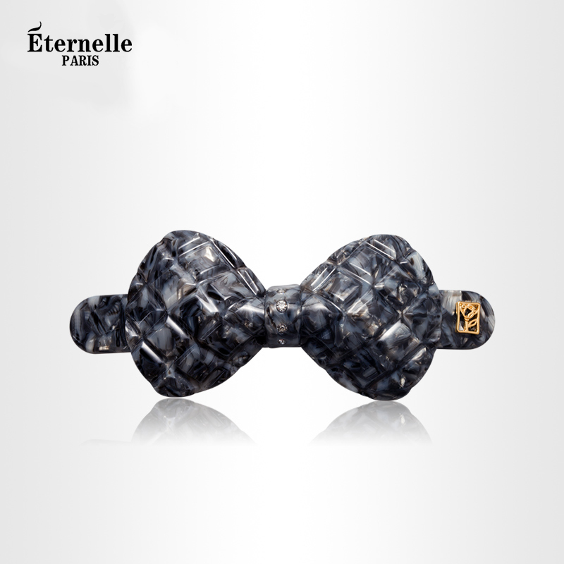 French Eternelle Resin Plate Hair Accessories Fashion Fashion Ornament Fashion Style Female Side Clip Bow Headdress