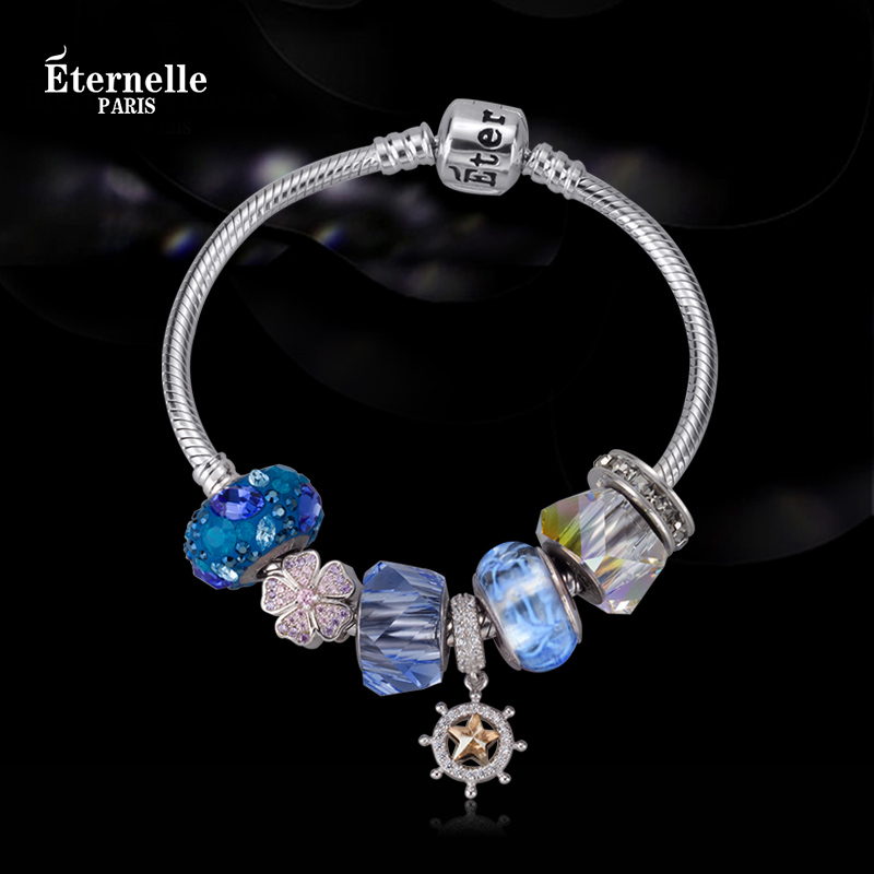 French Eternelle Pan Multi-Style DIY Beaded Bracelet Austrian Crystal Bracelet Temperament Bracelet