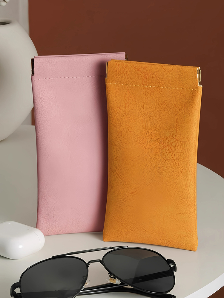 Glasses Buggy Bag Anti-Pressure Portable Sunglasses Sunglasses Automatic Closure Shrapnel Storage Box Eyes Cosmetics Bag Women