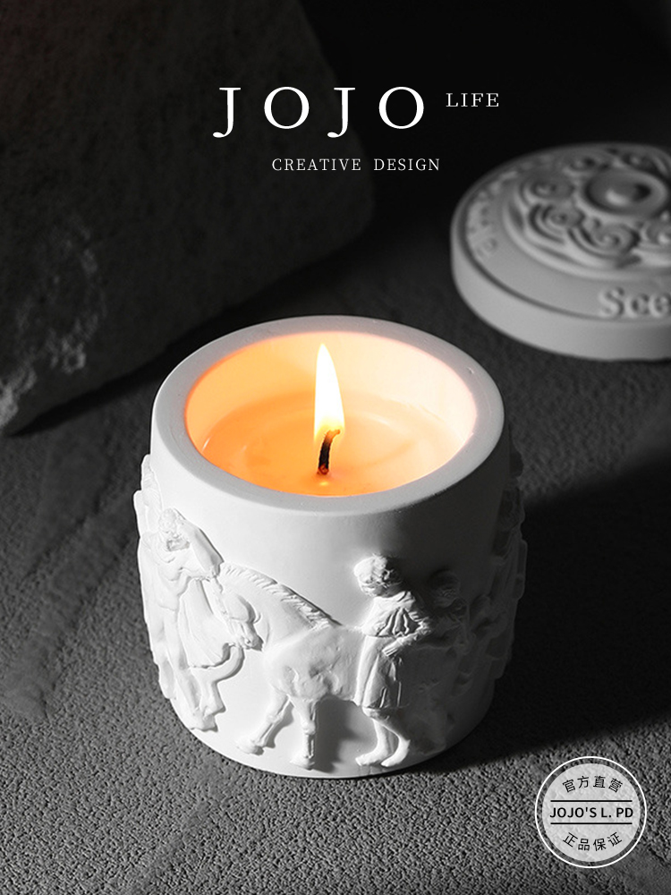 Jojo's L. Pd. Have. Aromatherapy Candle Creative Relief Temple Shape Fancy Ornaments | Lock Edge