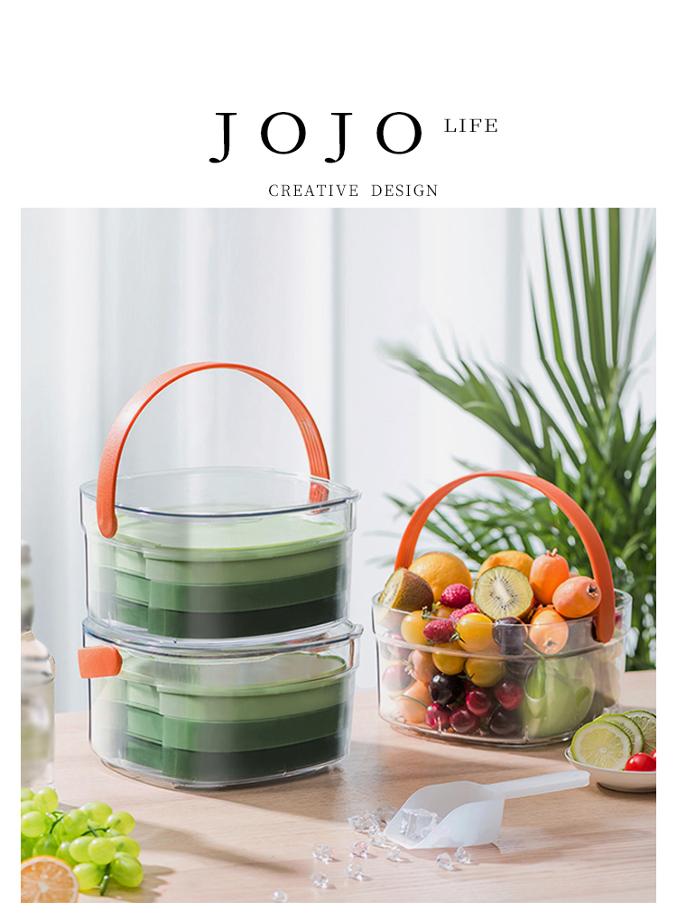 Jojo's L. Pd. Gina. Ice Tray For Home Ice Maker Refrigerator Ice Cube Mold with Ice Bucket Juzina