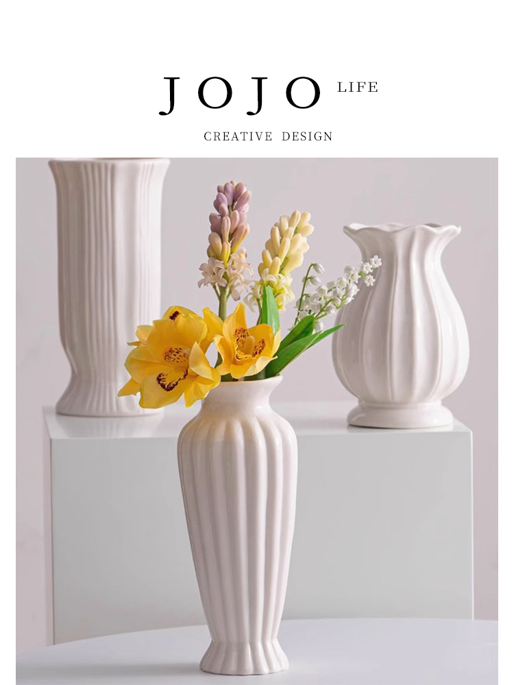 Jojo's L. PD · Online · Nordic Minimalist Style Ceramic Decoration Dried Flower Vase Decoration | Shu Men