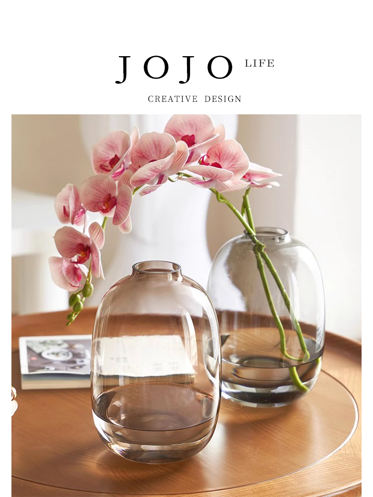Jojo's L. PD · Joyous · Vase Bell Fontanesia Special Glass Transparent for Drunk Wood | Joy