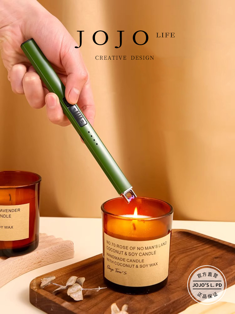 Jojo's L. Pd. Peak. Aromatherapy Candle Igniter Digital Pulse Rechargeable Gas | Snow Peak