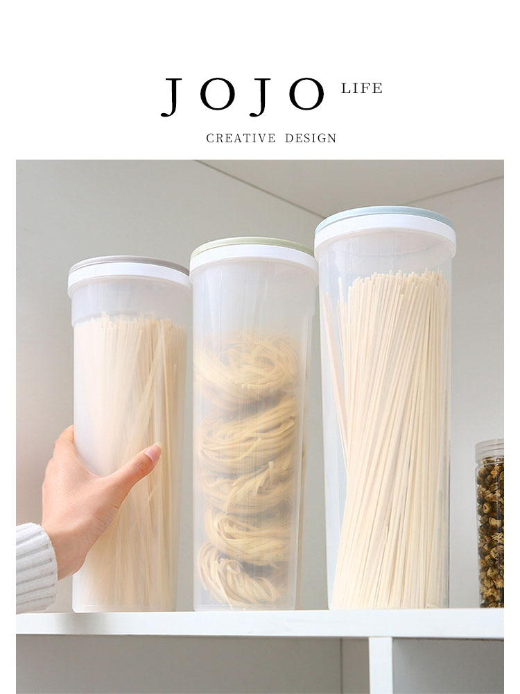 Jojo's L. Pd. Noodles. Storage Jar Noodles Storage Large Capacity Cereals Transparent European Noodles