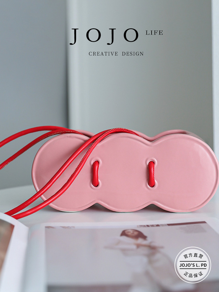 Jojo's L. Pd. ERGE. Vase Ceramic Fancy Creative Decoration Ins Style Good-looking | Number