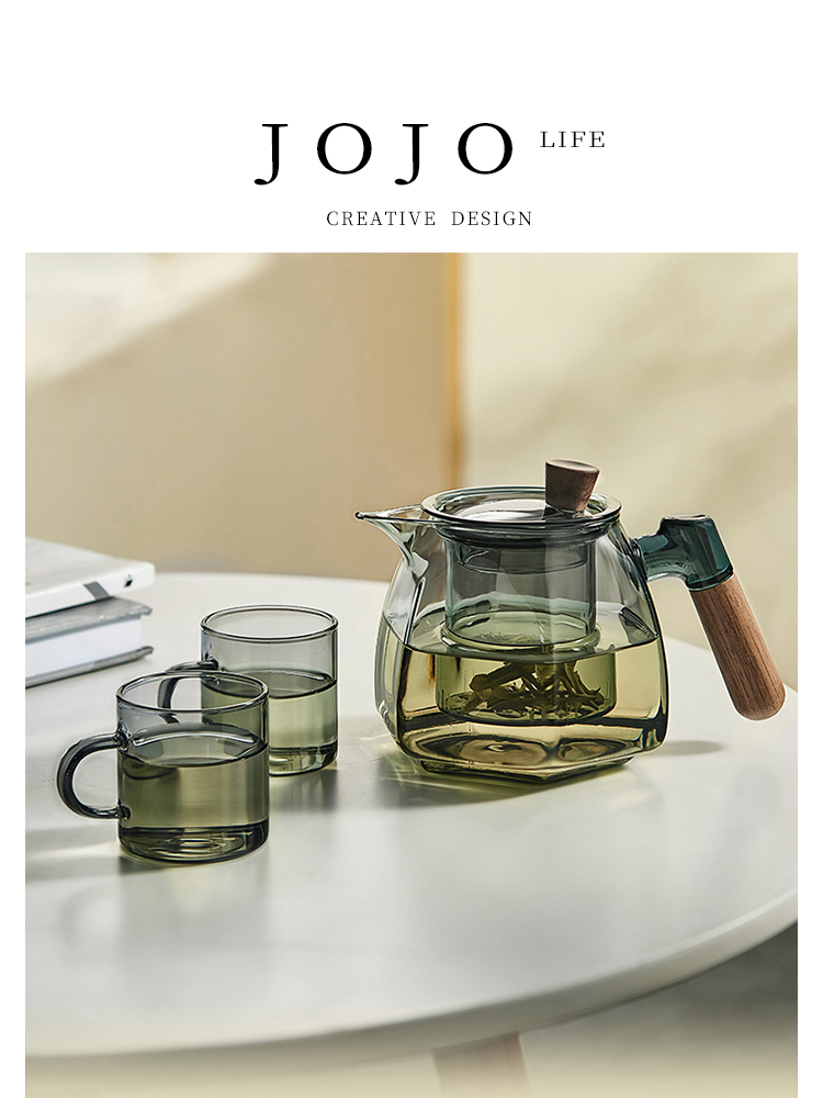 Jojo's L. PD · ARRIS · Tea Set Teapot High Temperature Resistant Filtering Pot Glass For Home Creative | Edge