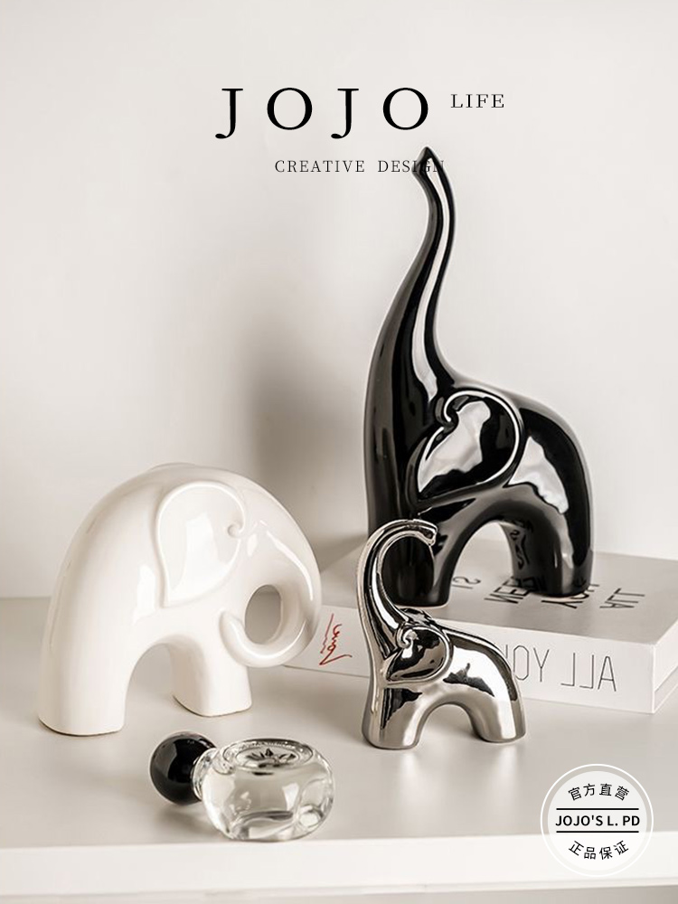 Jojo's L. Pd. Inspec. Scandinavian High-Grade Ornaments Bring In Wealth and Treasure Elephant Accessible Luxury High-End Home Wine Cabinet | Inspection
