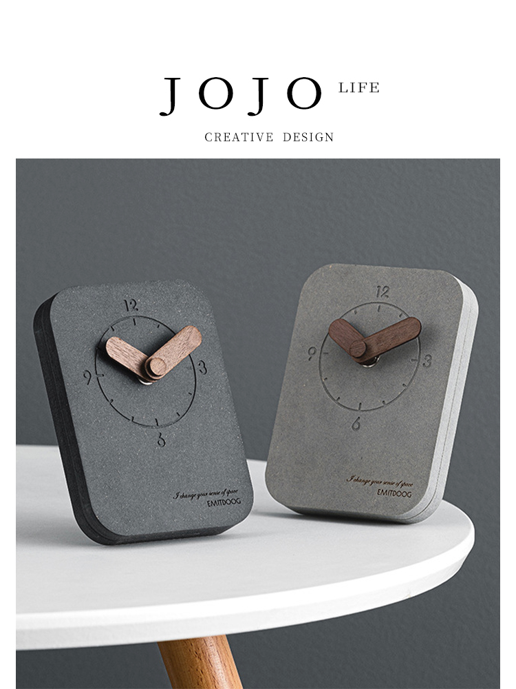 Jojo's L. Pd. Maze. Clock Desk Clock Modern Minimalist Desk Pendulum Clock Mute Creative | Fan Bo