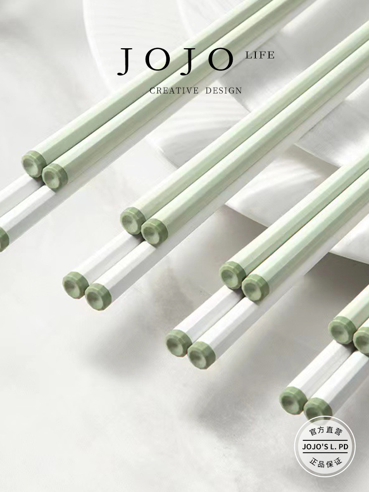 Jojo's L. Pd. Mr. Grocery. Accessible Luxury Alloy Chopsticks For Home One Person Chopsticks Mildew-Proof Non Slip | Plastic Sheeting