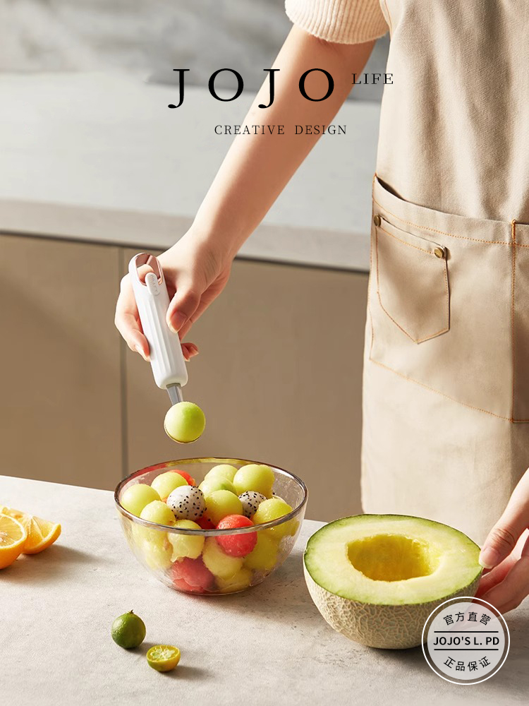 Jojo's L. Pd. Silver. Stainless Steel Fruit Ball Scoop Watermelon Cutter Ice Cream | Whitebait