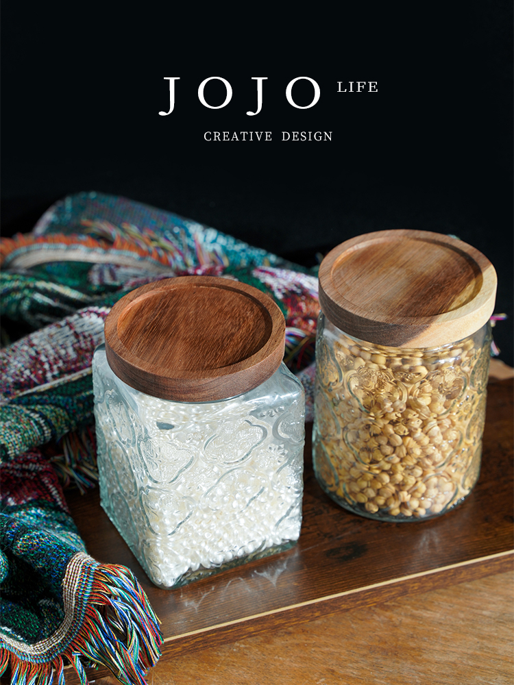 Jojo's L. PD · Malus · Sealed Jar For Home Glass Jar Retro Storage Tea Jar | Tanghua