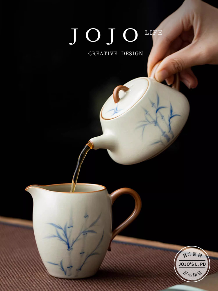 Jojo's L. Pd. Collection. Ceramic Huang Ruxi Bamboo Shipiao Teapot Household Teapot | Household