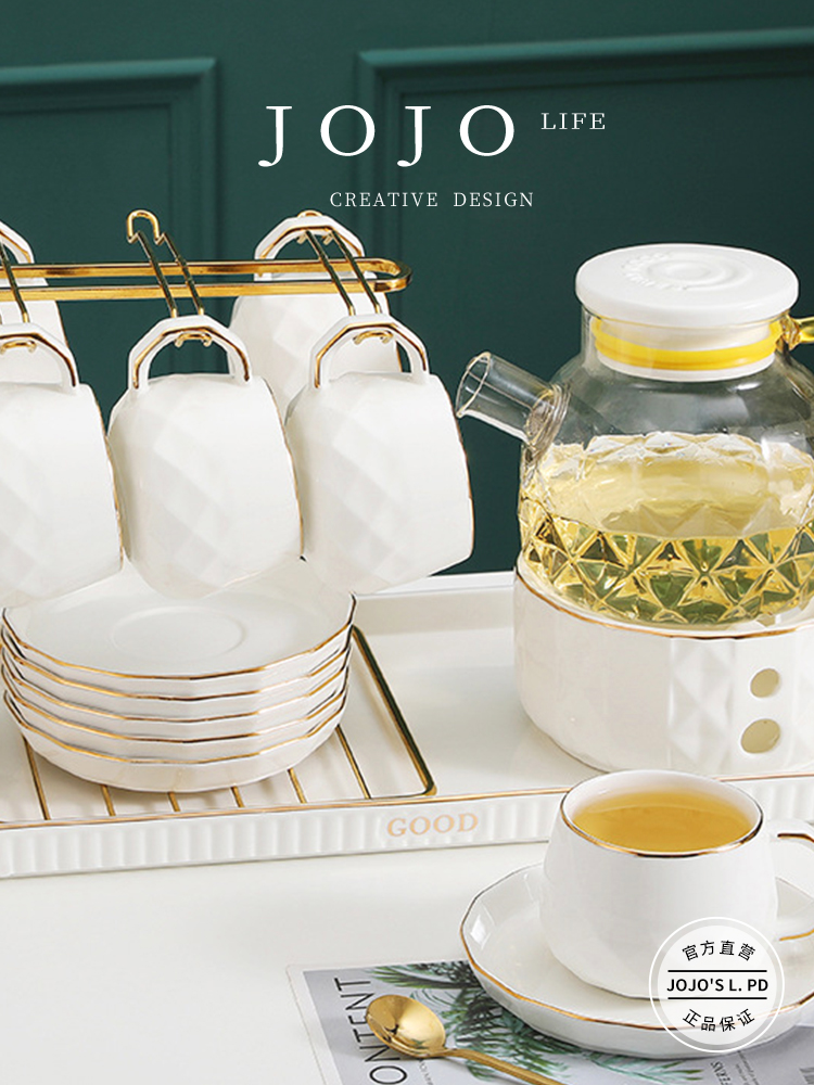 Jojo's L. Pd. Together. Water Cup Suit High Temperature Resistant Glass Fruit Teapot Ceramic |