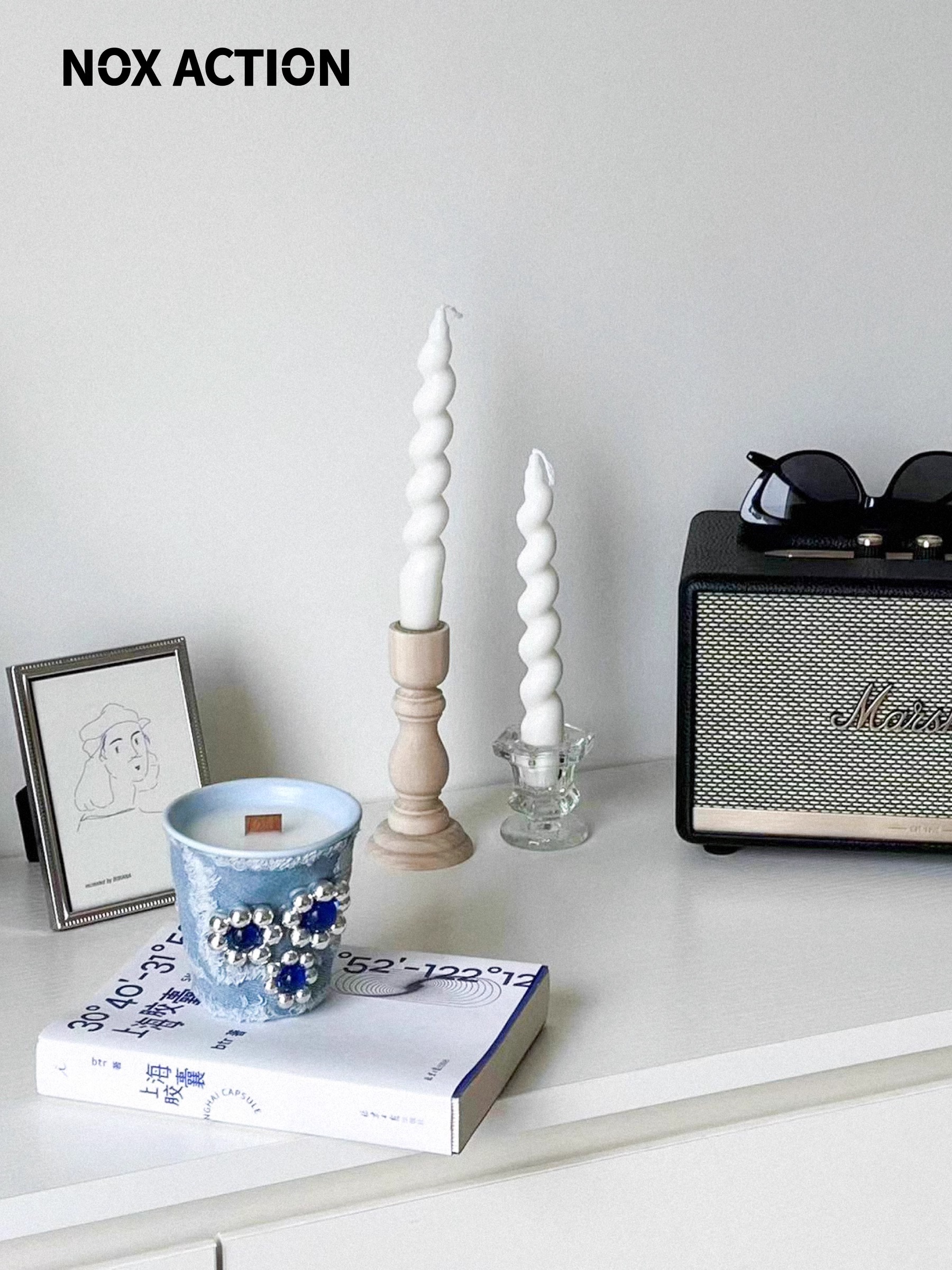 Jojo's L. Pd. Flowers. Aromatherapy Candle Flower Denim Burr Classy Fragrance Gift Box | Flower Hu
