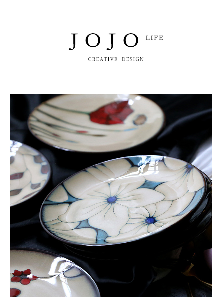 Jojo's L. PD · Cloves · Tableware For Home Creative Ceramic Fambe Meals Sushi Plate | Lilac