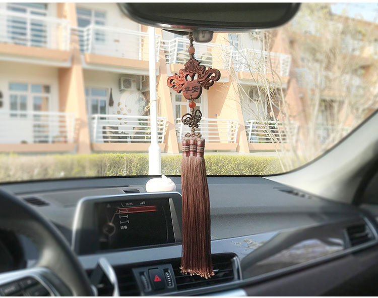 Chinese Knot Rosewood Car Hanging Ornament