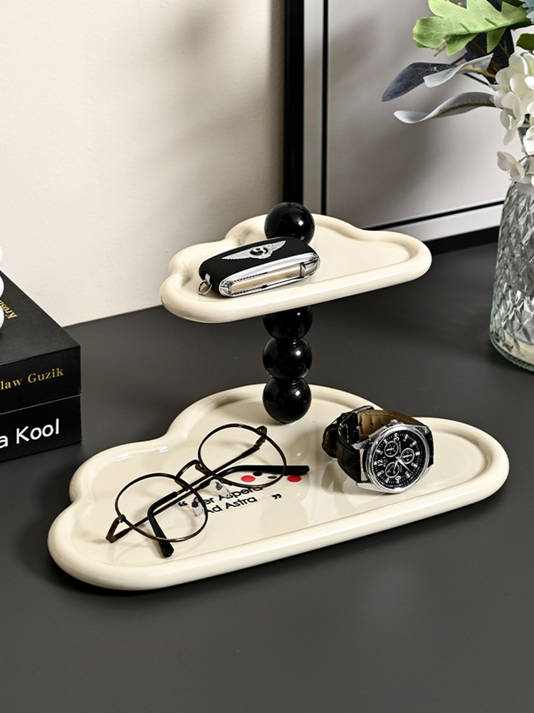 Hallway Storage Rack Entrance Door Key Sundries Storage Tray Desktop Perfume Decoration Light Luxury High-End Organizing Rack